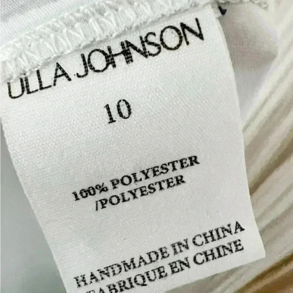 Ulla Johnson Gathered V-Neck Gown Cutout Maxi Dress 10 M Opal Tie Valeria $925 - Picture 7 of 7